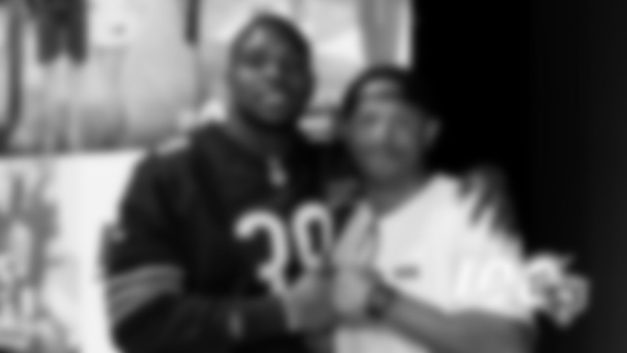 Eddie Jackson and Mike Brown after the Safeties Legacy Panel