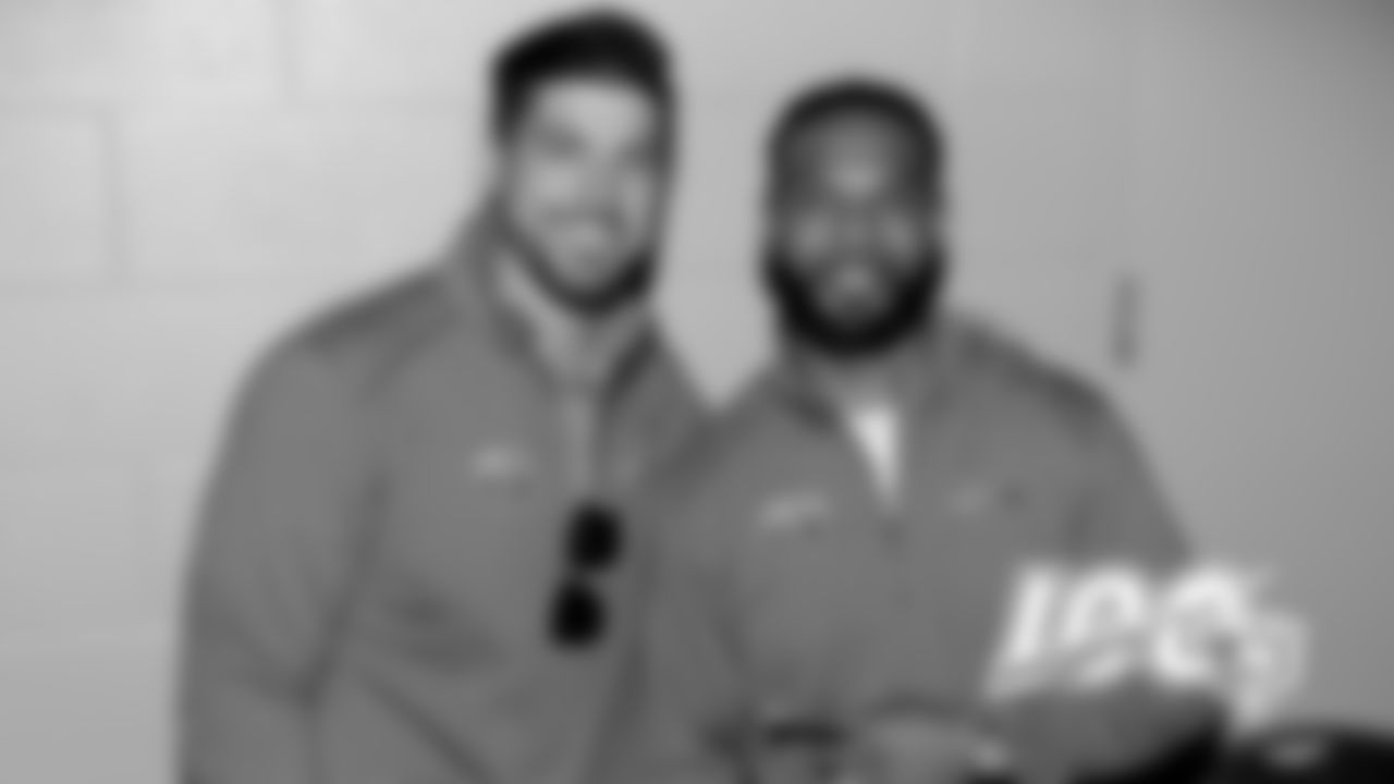 Zach Miller and Matt Forte at the Opening Ceremony