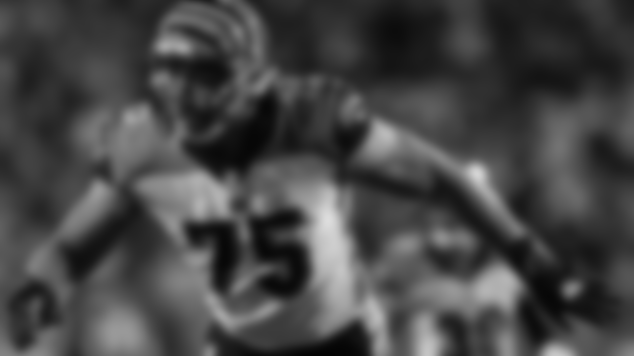 Cincinnati Bengals defensive end Jordan Willis (75) during an NFL regular season game against the Kansas City Chiefs on Sunday, Oct. 21, 2018 in Kansas City, Mo. (Ric Tapia via AP)