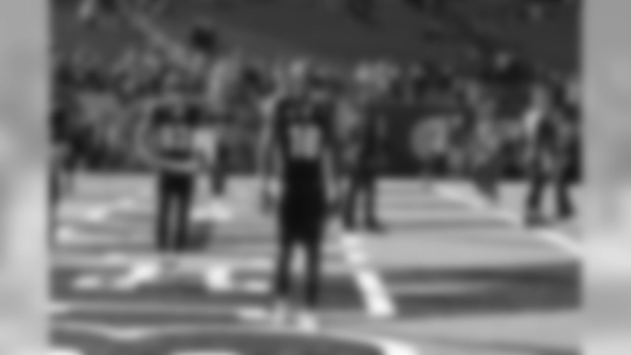 AJ Green walks onto the field pregame before the Bengals host the Broncos in week 13.
