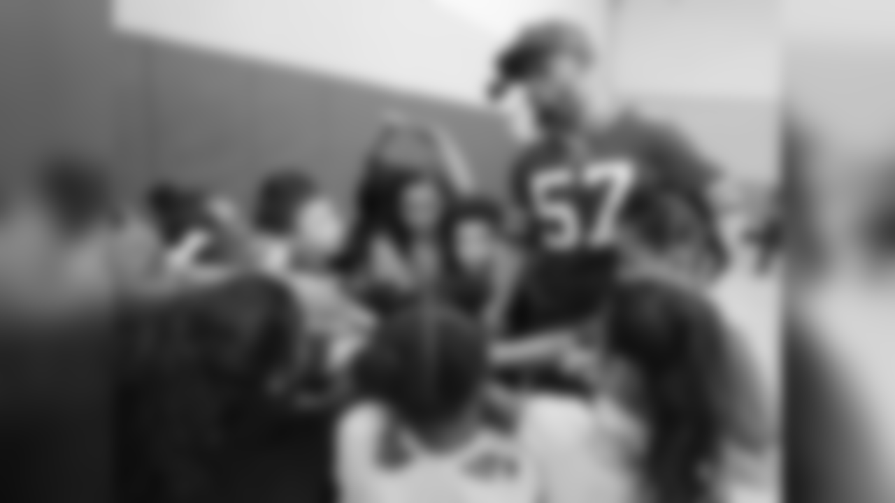 Buffalo Bills take part in the Inspire Change Outreach Day at The Belle Center on May 6, 2019.
Photo by Bill Wippert