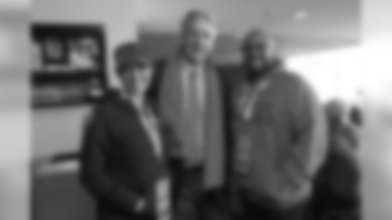 President and CEO Joe Ellis greets cancer survivors during the annual Salute to Survivors banquet pregame before the Broncos' Week 6 game against the Los Angeles Rams at Broncos Stadium at Mile High on October 14, 2018.