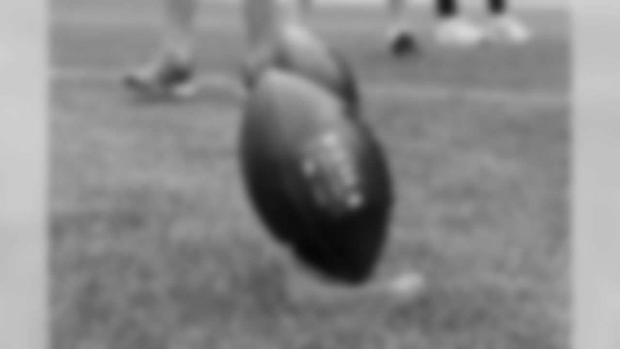 At the 2018 'Pigskin with Pops' event at Sports Authority Field at Mile High on June 17, 2018.