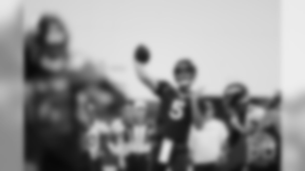 Joe Flacco during the first practice of mandatory minicamp on June 4, 2019.
