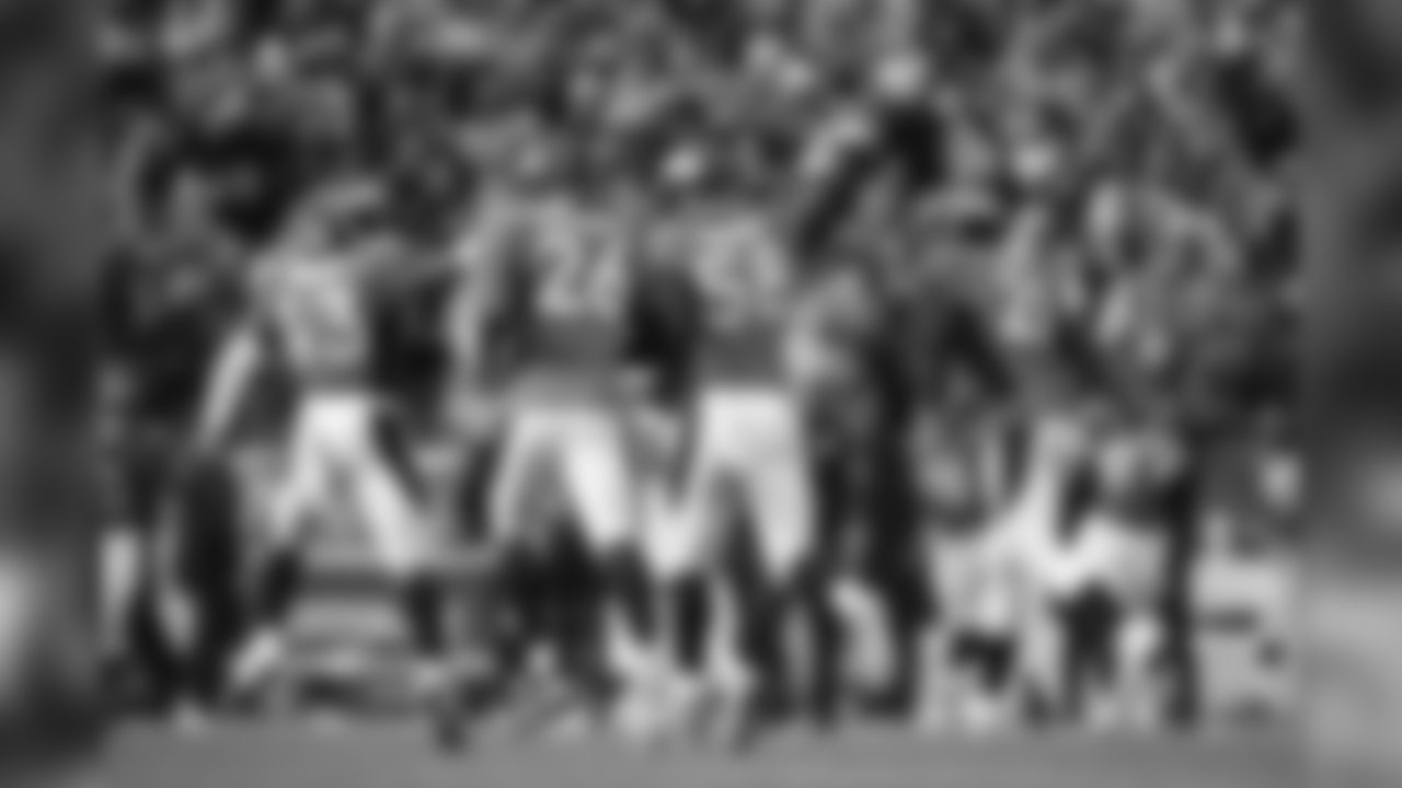 Jan. 24, 2016: Miller became an official member of the "No-Fly Zone" in the AFC Championship against the Patriots, picking off Tom Brady in the second quarter to set up the offense for its second touchdown of the day.
Photo by Gabriel Christus
