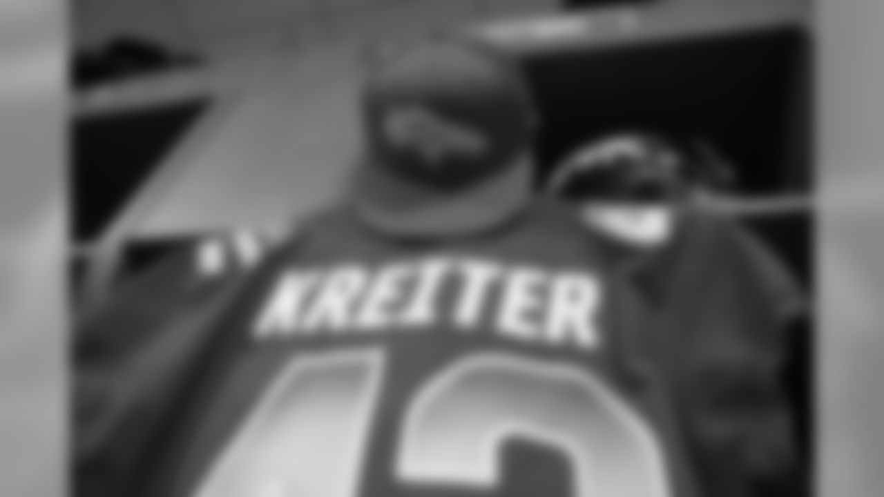 Casey Kreiter's jersey in the locker room at the 2019 Pro Bowl at Camping World Stadium in Orlando, Florida, on January 27, 2019.