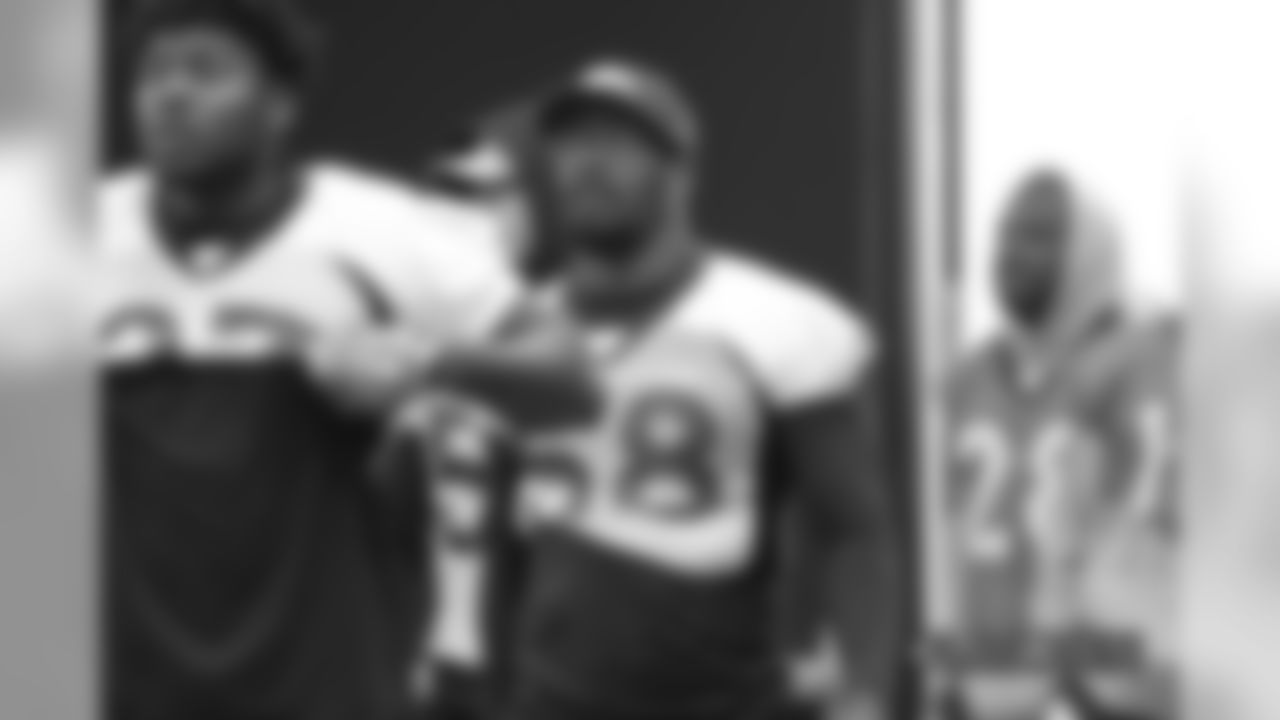 Von Miller during practice at UCHealth Training Center in Centennial, CO, December 26, 2018.
Photo by Gabriel Christus