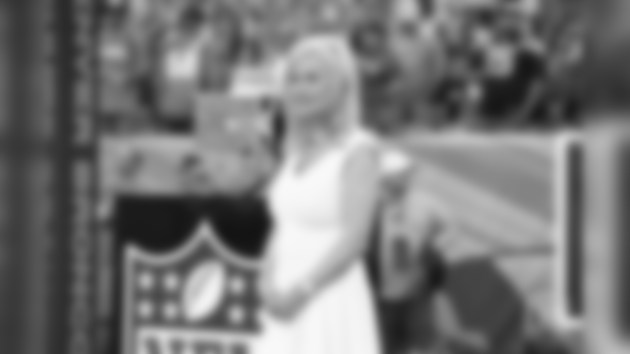 Annabel Bowlen during pregame ceremonies to celebrate the Broncos' three Super Bowl championships on Sept. 8, 2016.