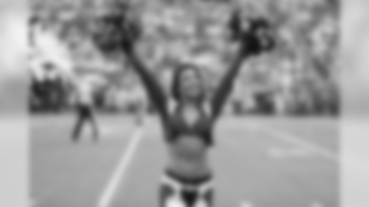 Denver Broncos Cheerleader Gioia at the 2019 Pro Bowl at Camping World Stadium in Orlando, Florida, on January 27, 2019.
