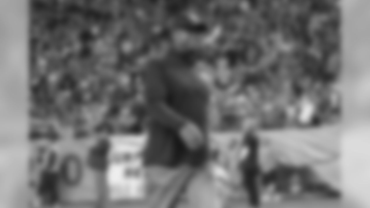 Ring of Fame former wide receiver/returner Rick Upchurch during the Ring of Fame recognition show at halftime during the game against the Kansas City Chiefs at Broncos Stadium at Mile High on October 1, 2018.