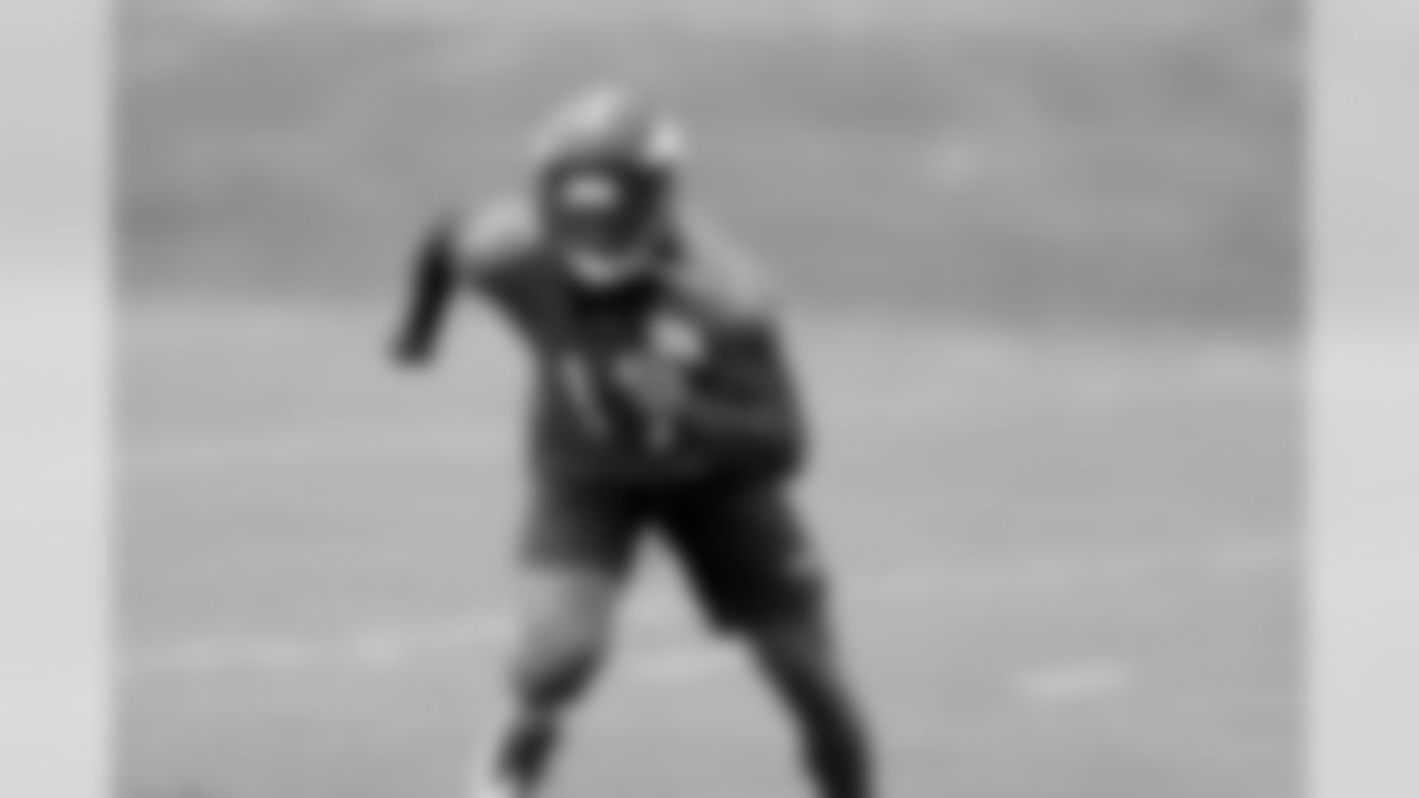 Wide receiver DaeSean Hamilton participates in rookie minicamp.