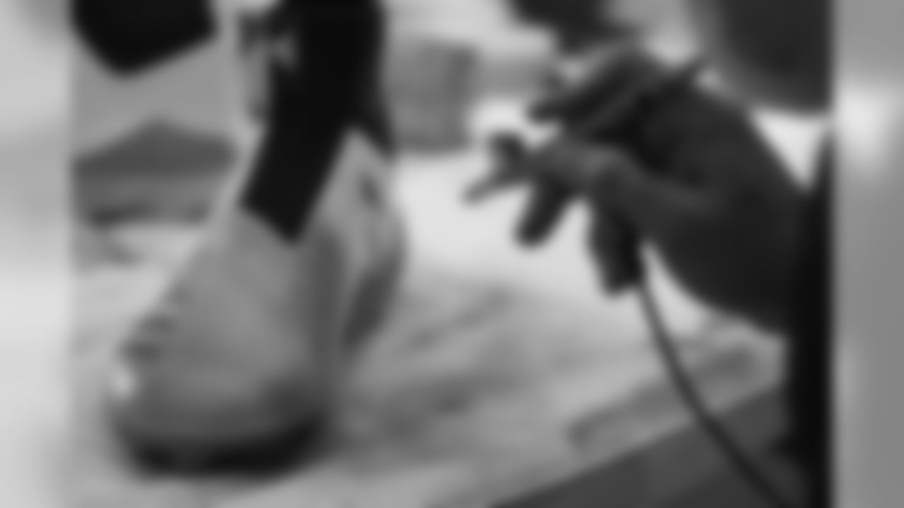 An inside look at the painting process for Courtland Sutton's cleats representing Boys & Girls Clubs of America for the 2018 My Cause My Cleats campaign.