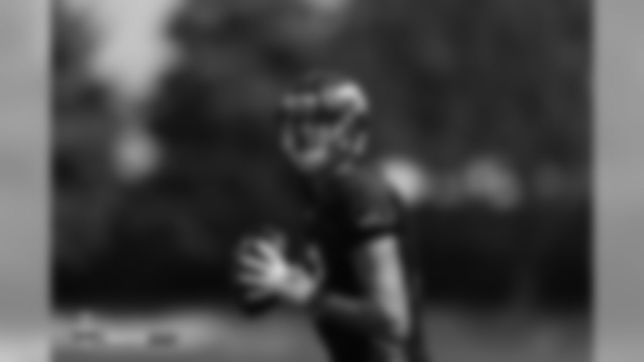 Paxton Lynch during training camp at UCHealth Training Center in Centennial, CO, August 16, 2018.
Photo by Gabriel Christus