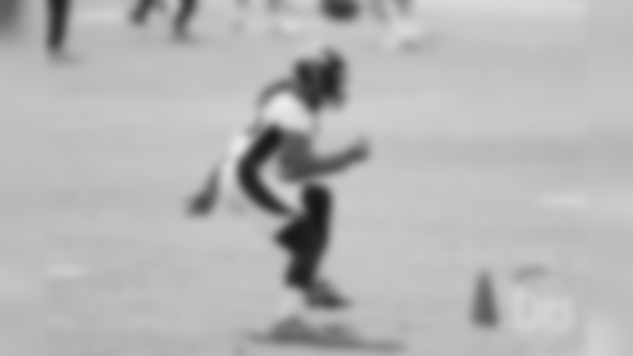 Alexander Johnson during the third and final day of voluntary veteran minicamp on April 18, 2019.