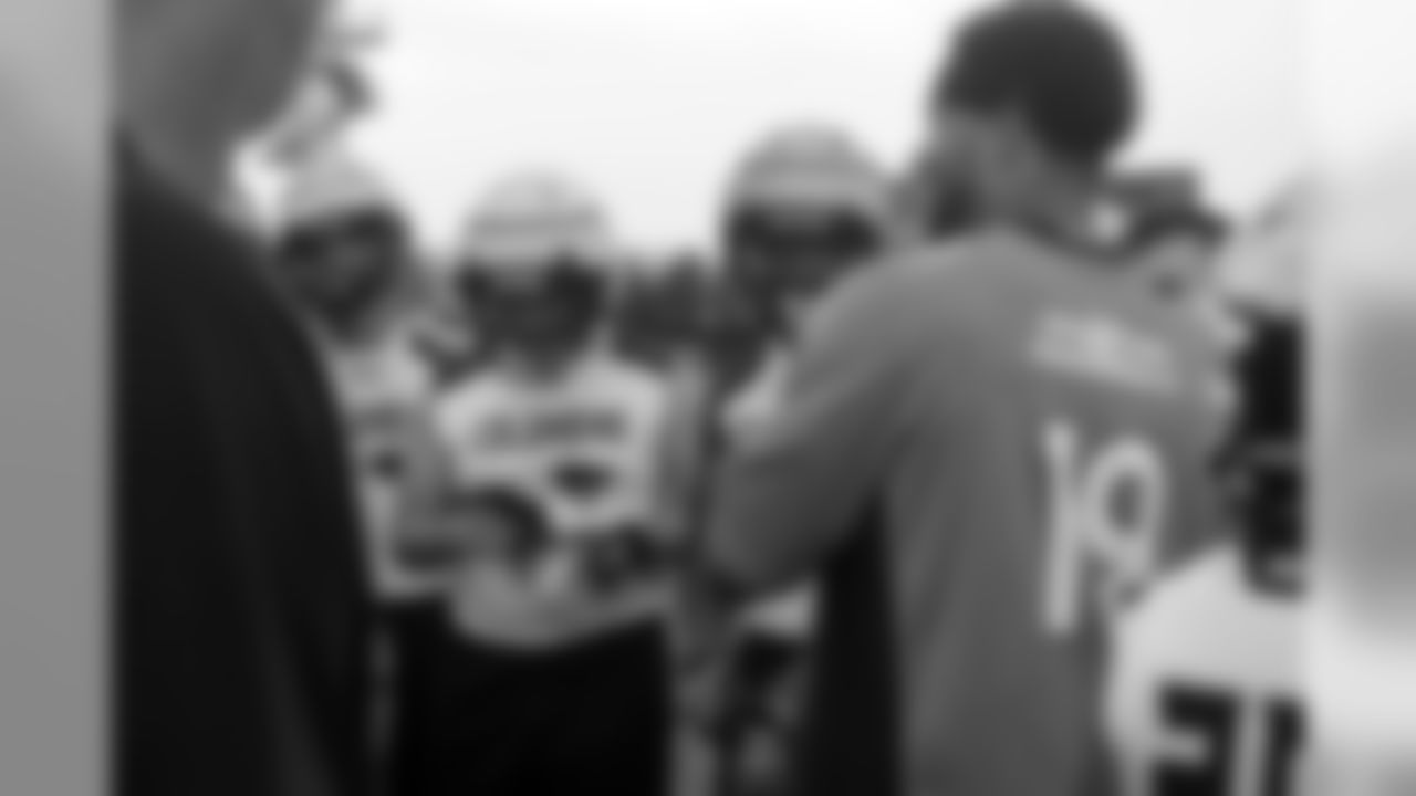 Wide receiver Jordan Leslie (19) at the high school 7-on-7 and Linemen Challenge tournament finals at UCHealth Training Center on June 16, 2018.