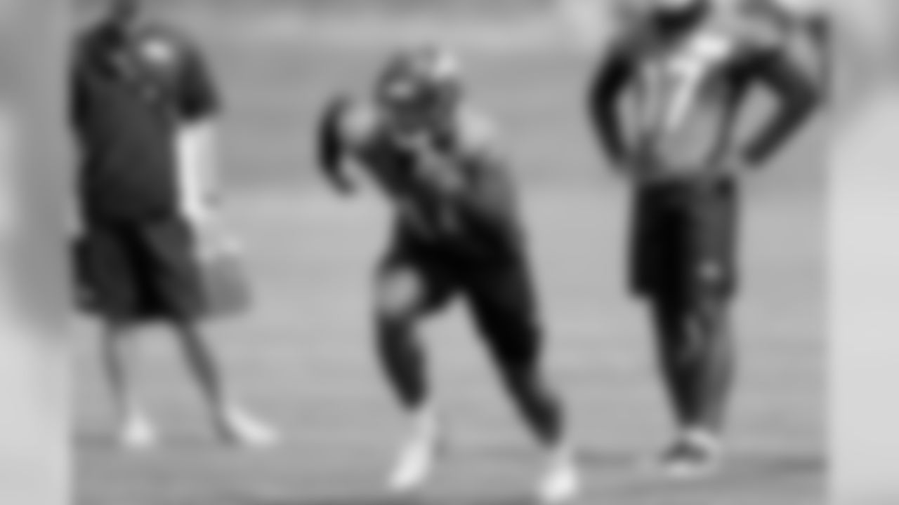 Wide receiver Courtland Sutton participates in rookie minicamp.