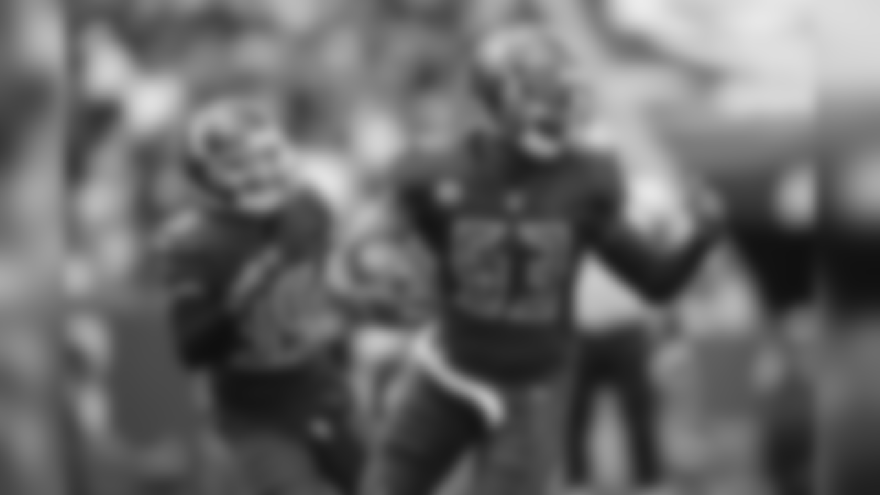 CB Javien Elliott, No. 35 and LB Adarius Taylor, No. 53