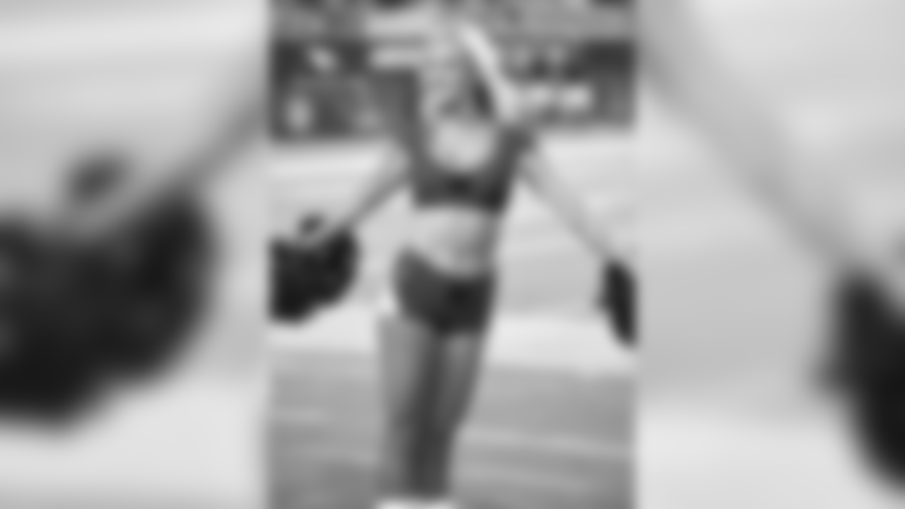 Images of Cardinals cheerleader Coley from the 2018 season