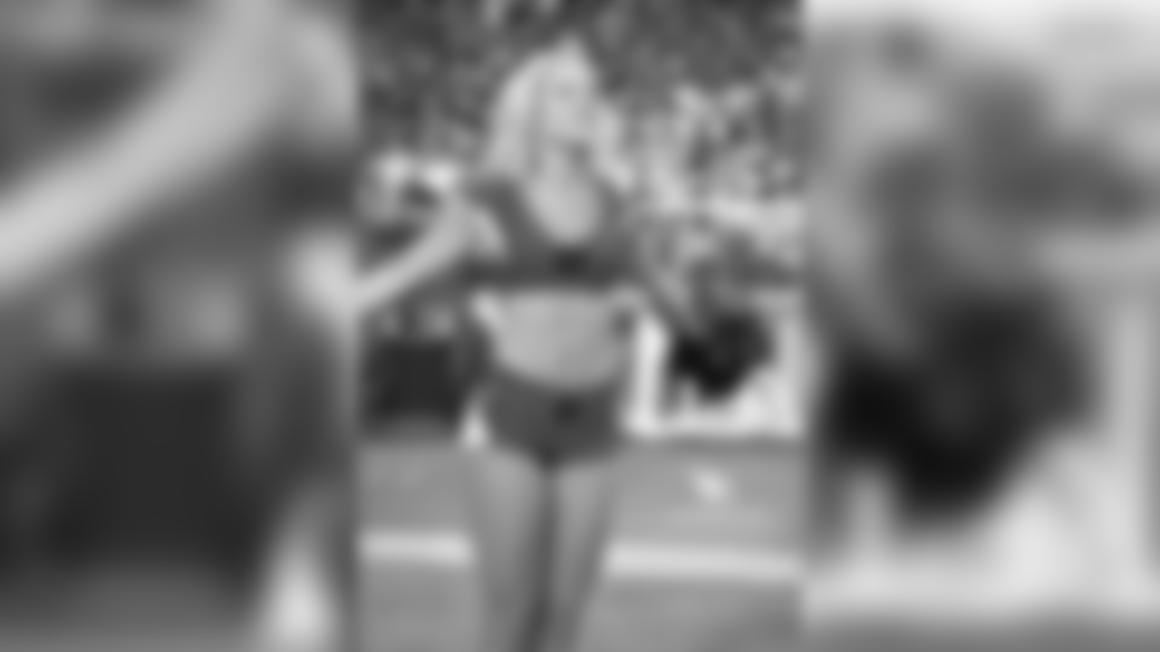 Images of Cardinals cheerleader Darby during the 2018 season