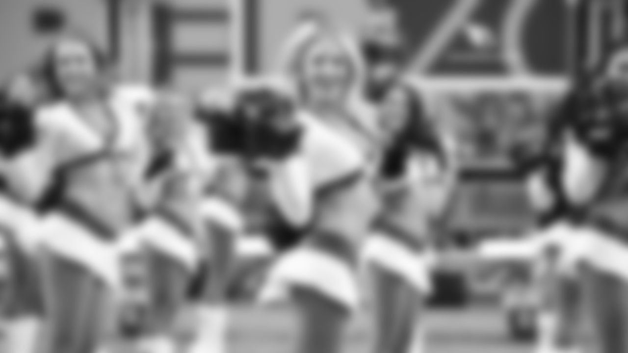 Images of Cardinals cheerleader Melody from the 2018 season