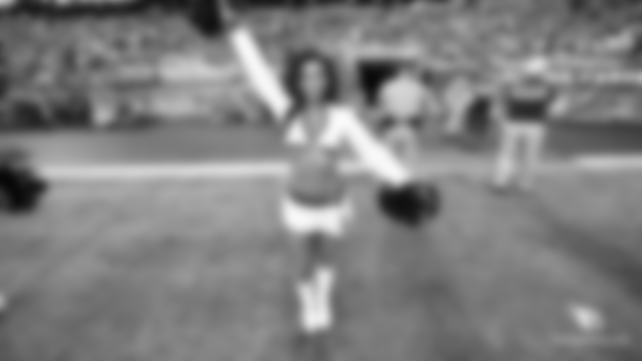 Images of Cardinals cheerleader Kaylin during the 2018 season