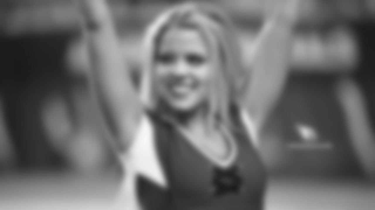 Images of Cardinals cheerleader Darby during the 2018 season