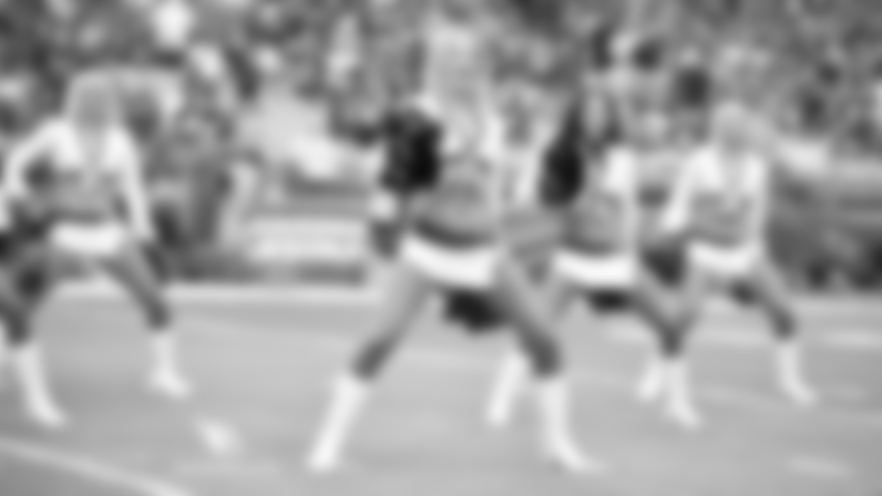 Images of Cardinals cheerleader Melody from the 2018 season