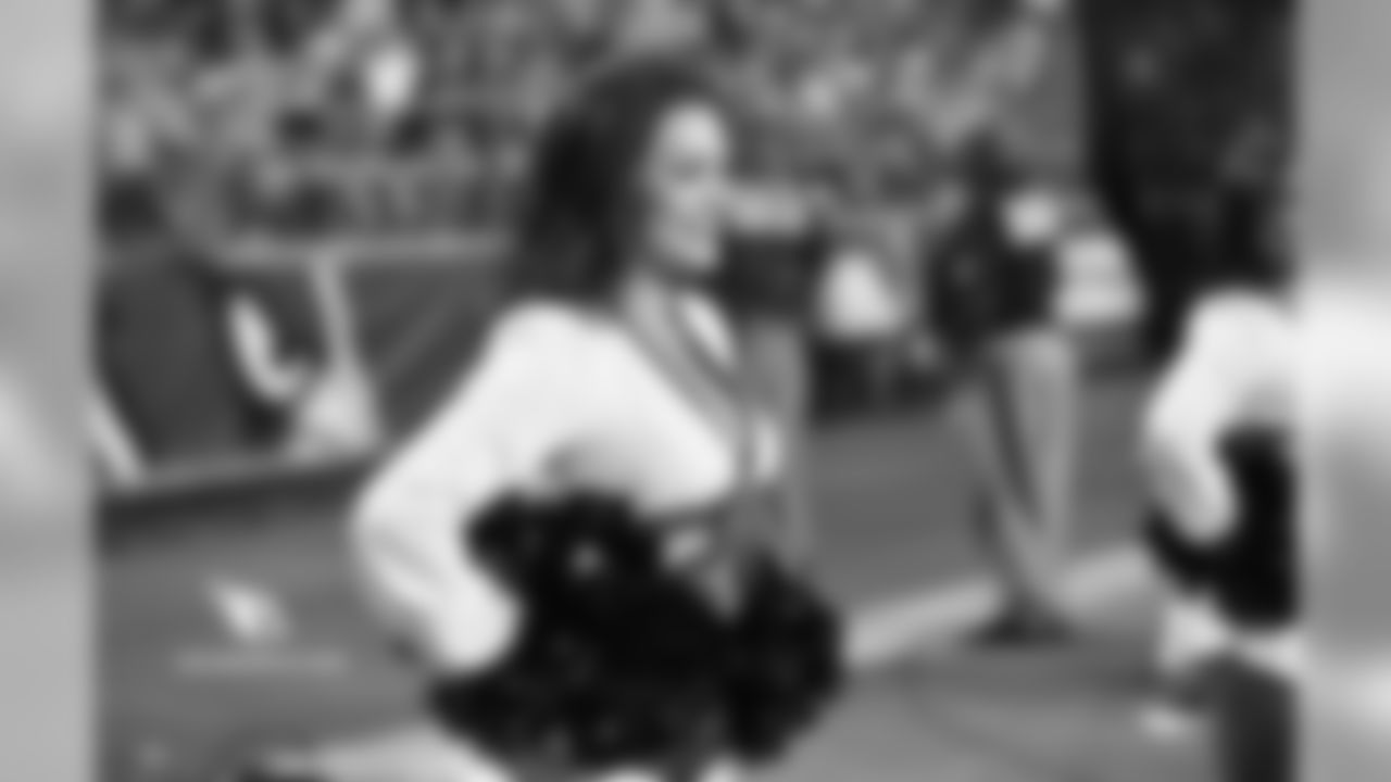 Images of the Cardinals cheerleaders during the first half of the preseason opener against the Chargers