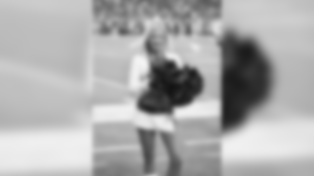 Images of Cardinals cheerleader Coley from the 2018 season