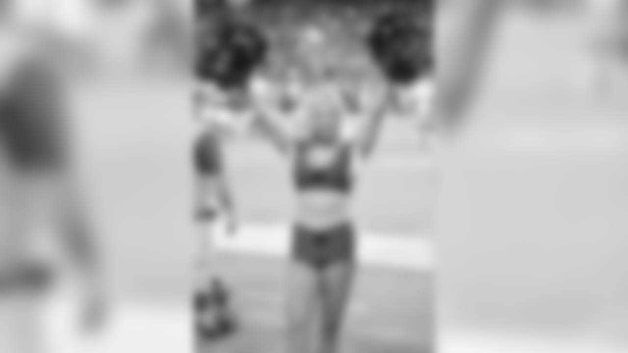 Images of Cardinals cheerleader Coley from the 2018 season