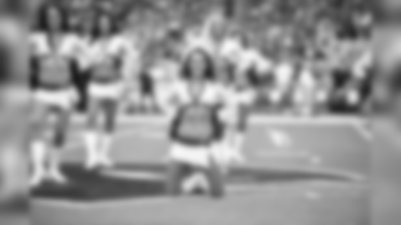 Images of the Cardinals cheerleaders during the season opener against Washington