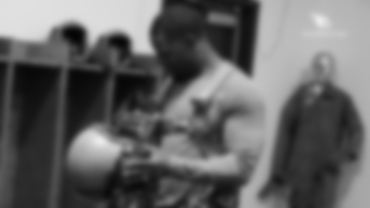 Images of the Cardinals' running back David Johnson at Luke Air Force Base on Tuesday