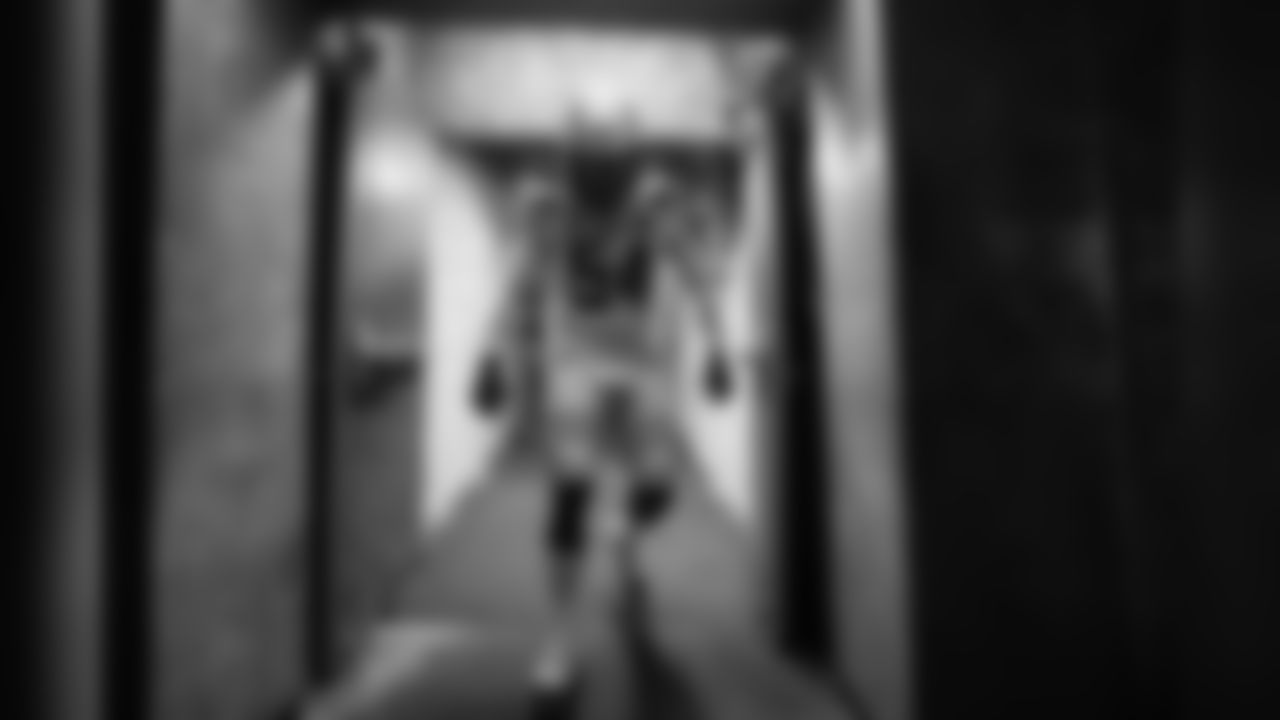 Melvin Ingram walks through the tunnel pregame vs. Oakland Raiders at Oakland-Alameda County Coliseum on Sunday, November 11.