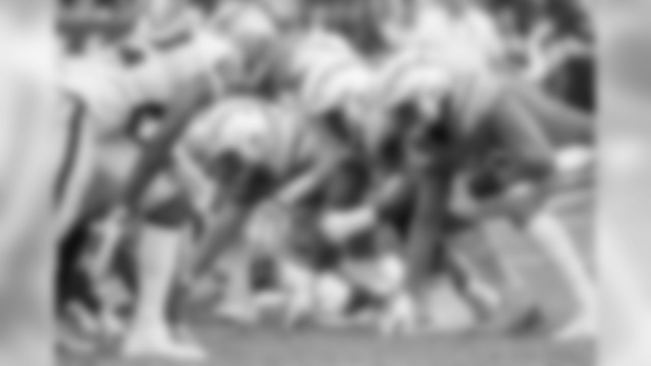The Bolts line up during the Week 5 matchup against the Oakland Raiders at ROKiT Field at StubHub Center.
