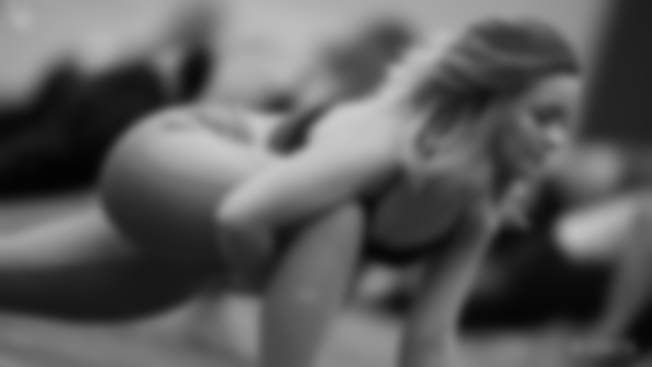 A behind the scenes look at the Colts Cheerleaders prep class on 2/26.