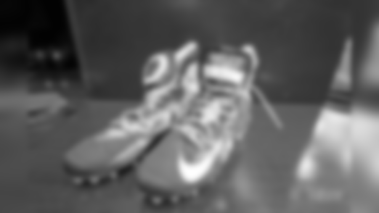 29 November 2018: My Cause My Cleats for Damien Wilson
of the Dallas Cowboys before their NFL week 14 regular season game against the Philadelphia Eagles at AT&T Stadium in Arlington, Texas. Photo by James D. Smith/Dallas Cowboys