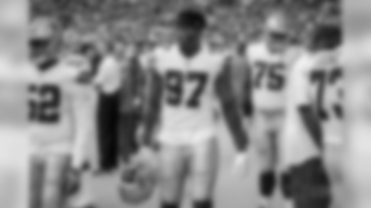 17 September 2017: Taco Charlton (97)
of the Dallas Cowboys during their week 2 regular season 42-17 loss to the Denver Broncos at Sports Authority Field at Mile High in Denver, Colorado. Photo by James D. Smith/Dallas Cowboys