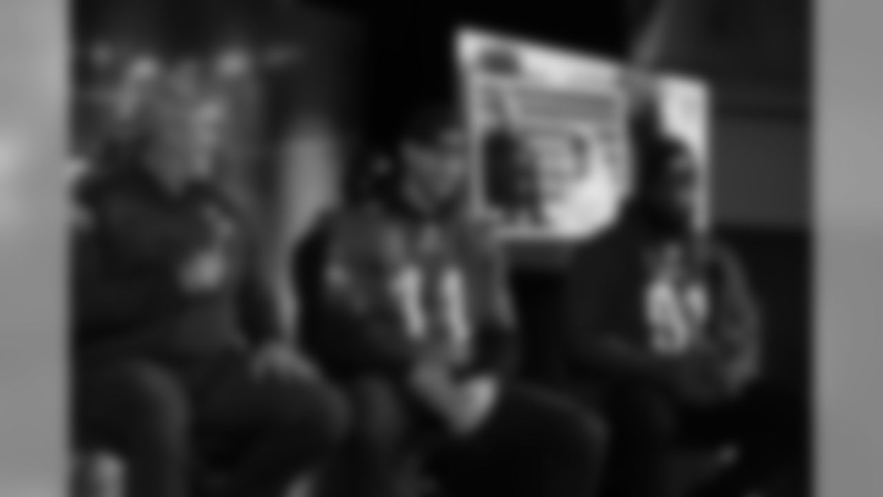 Coach Pederson, Carson Wentz, and Fletcher Cox