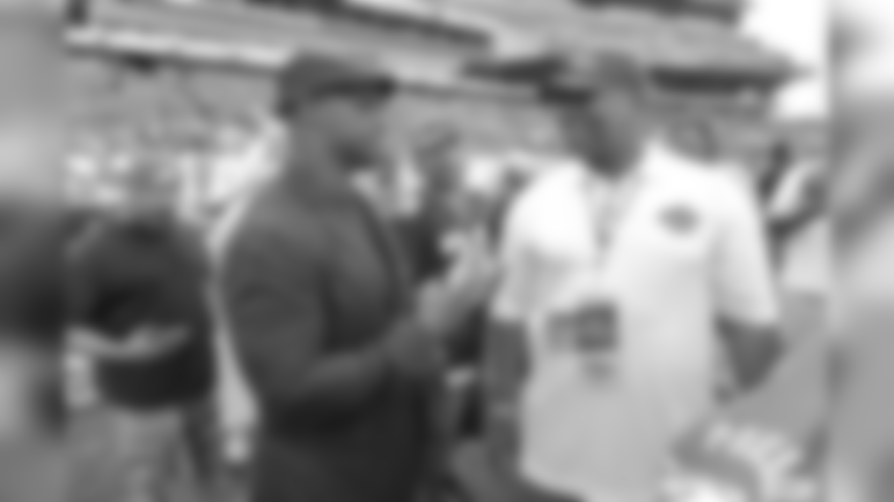 Eagles Alumni Brian Dawkins and Marc Woodard