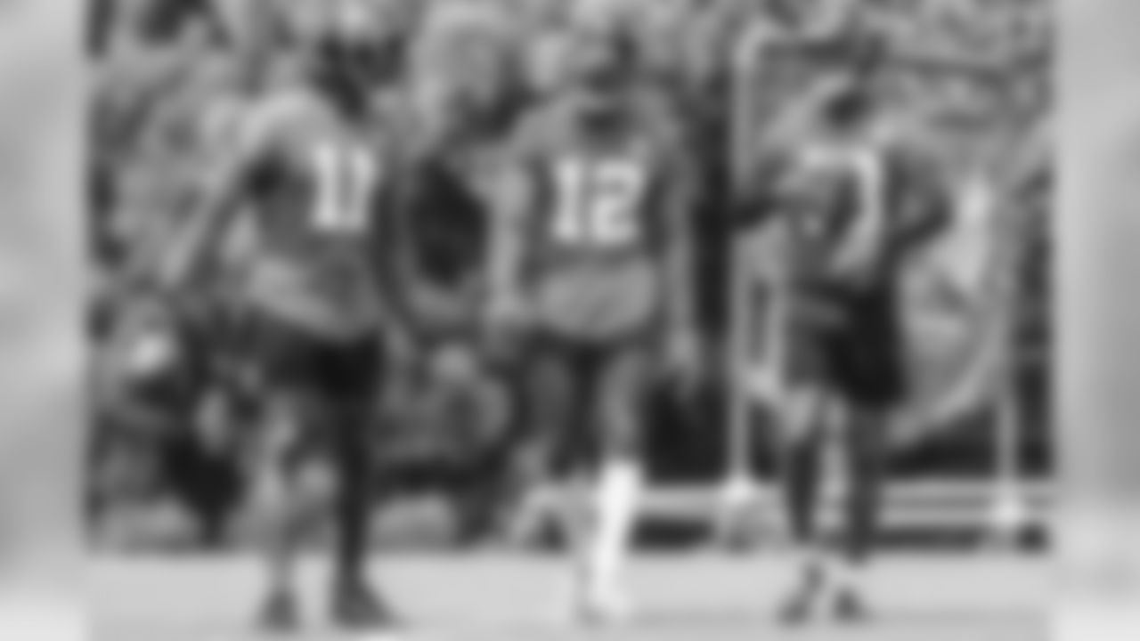 WR Julio Jones, WR Mohamed Sanu, WR Calvin Ridley
Atlanta Falcons / Kara Durrette