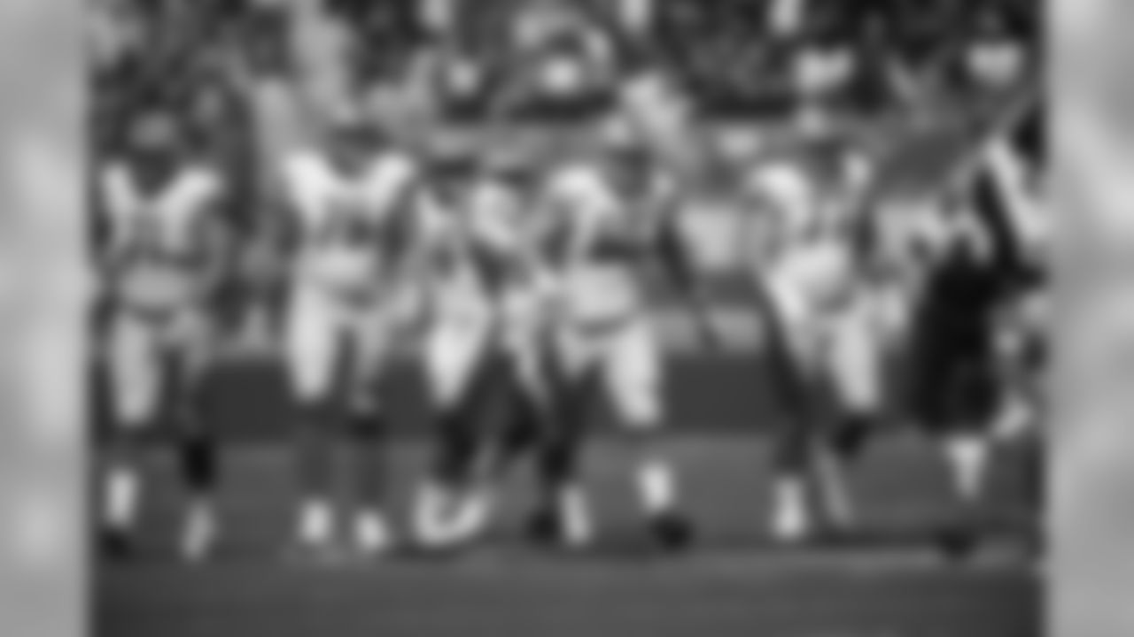 Detroit Lions offense breaks the huddle during a NFL football game against the San Francisco 49ers on Sunday, Sept. 16, 2018 in Santa Clara, Calif. (Detroit Lions via AP).