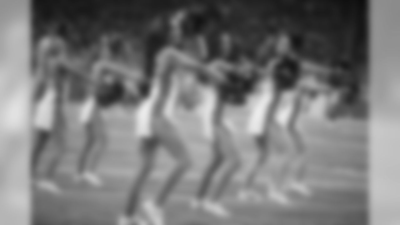 Detroit Lions cheerleaders perform during a NFL football game against the Minnesota Vikings on Sunday, Dec. 23, 2018 in Detroit. (Detroit Lions via AP).
