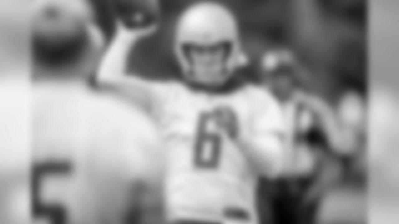 Detroit Lions punter Sam Martin (6) during Day 2 of minicamp on Wednesday, June 5, 2019 in Allen Park, Mich. (Detroit Lions via AP)