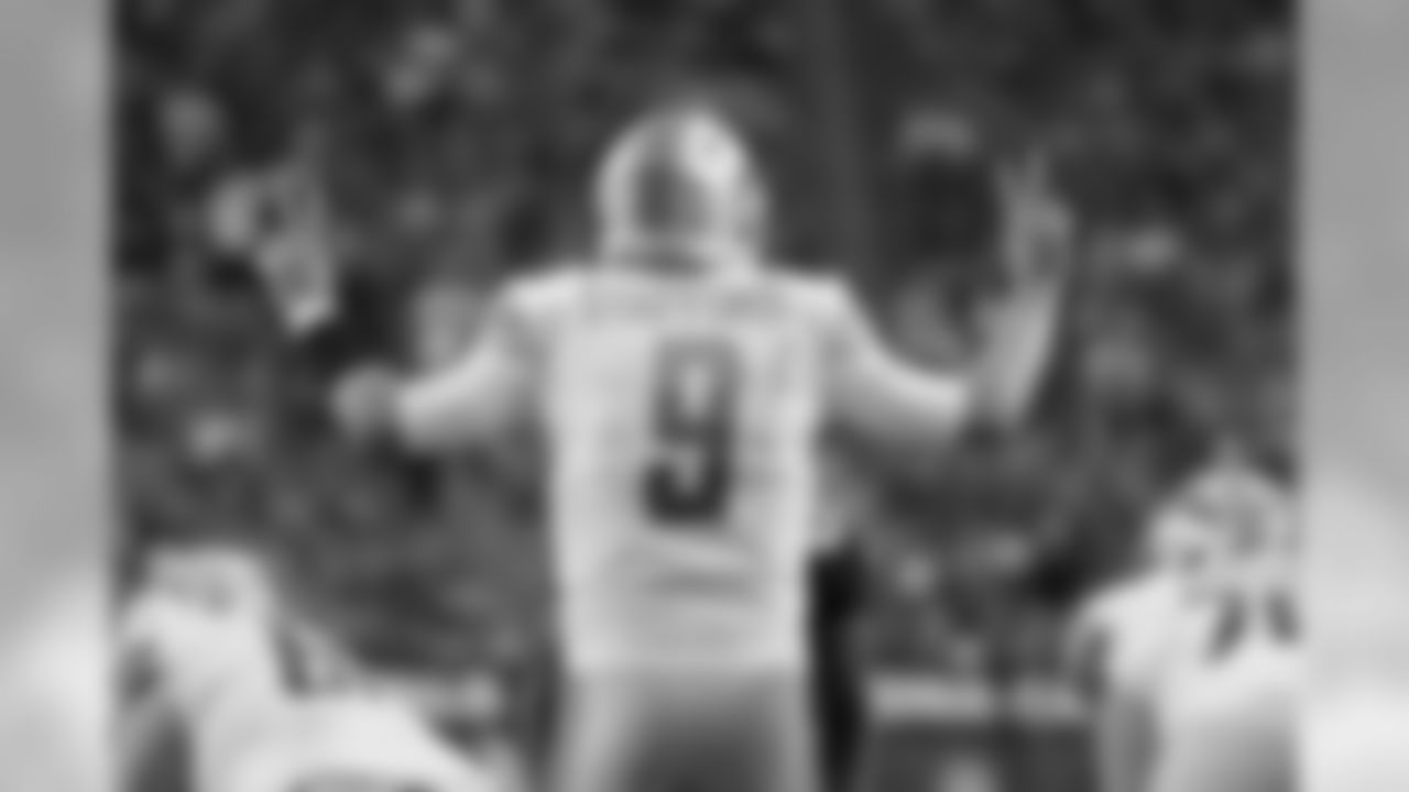 Detroit Lions quarterback Matthew Stafford (9) at the line of scrimmage during a NFL football game against the Arizona Cardinals on Sunday, Dec. 9, 2018 in Glendale, Ariz. (Detroit Lions via AP).