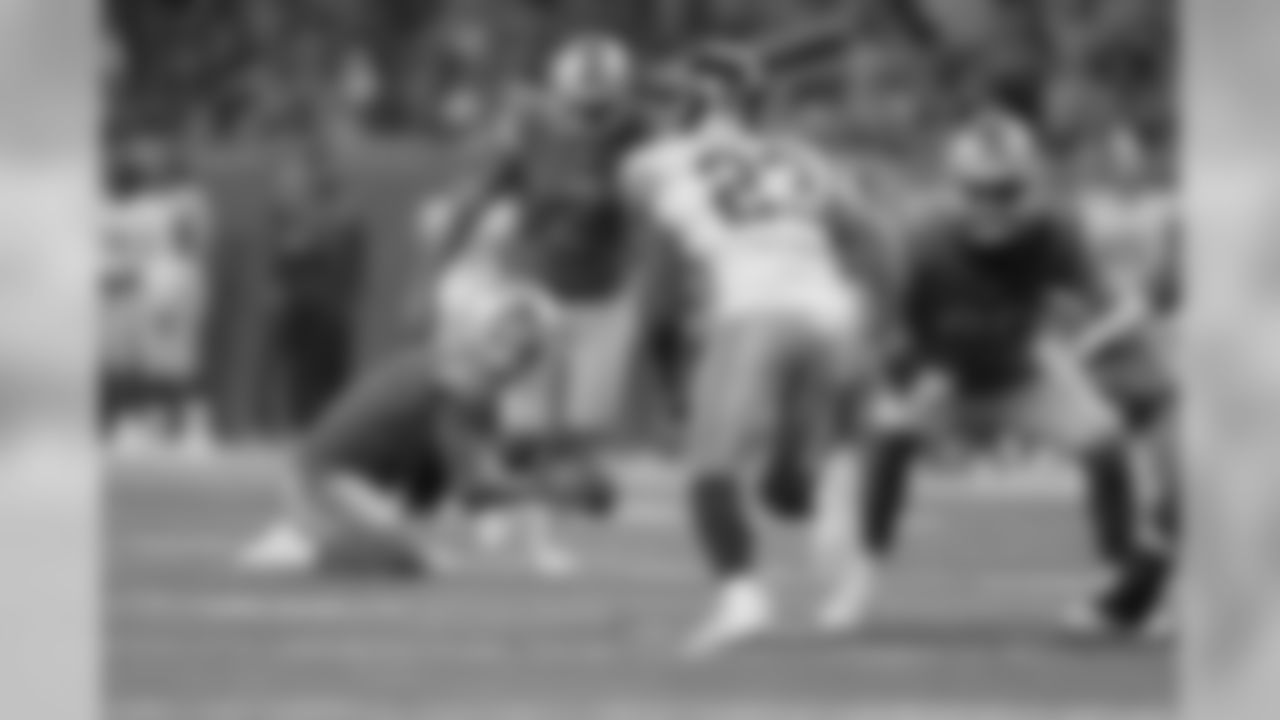 Detroit Lions punter Ryan Santoso (2) kicks an extra point during a NFL football game against the New York Giants on Friday, Aug. 17, 2018 in Detroit. (Detroit Lions via AP).