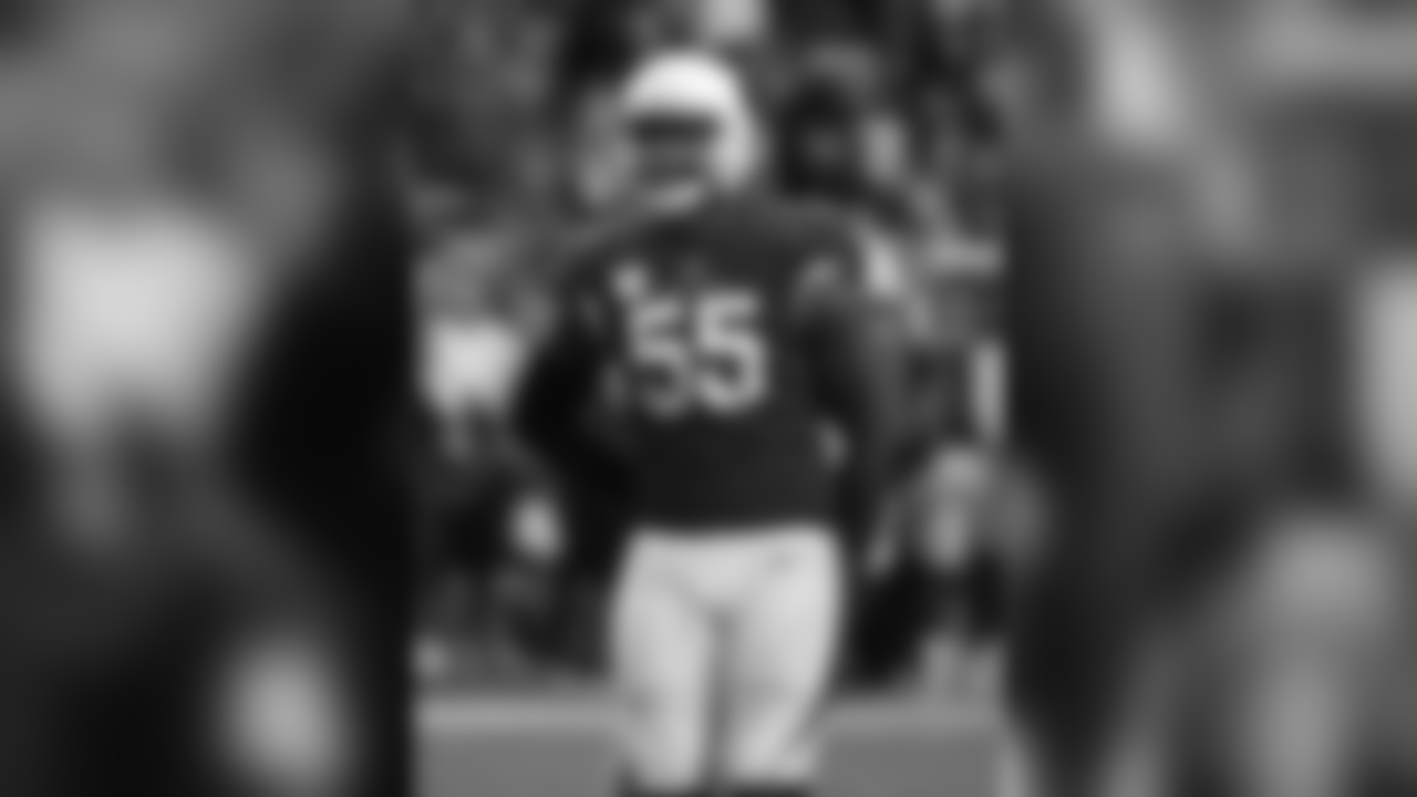 **DE Chandler Jones**
Backed up by Zach Moore
