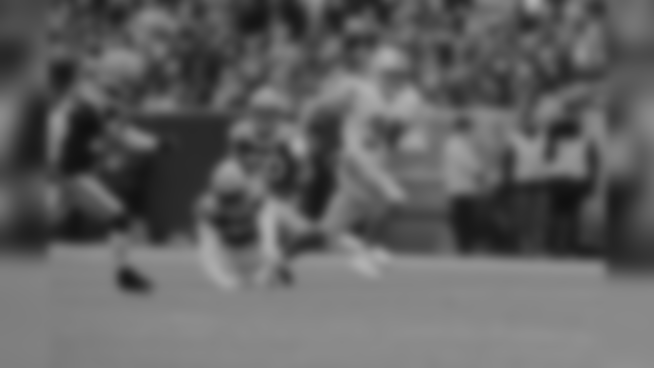 Detroit Lions running back Zach Zenner (34) during a NFL football game against the Green Bay Packers on Sunday, Dec. 30, 2018 in Green Bay, Wisc. (Detroit Lions via AP).