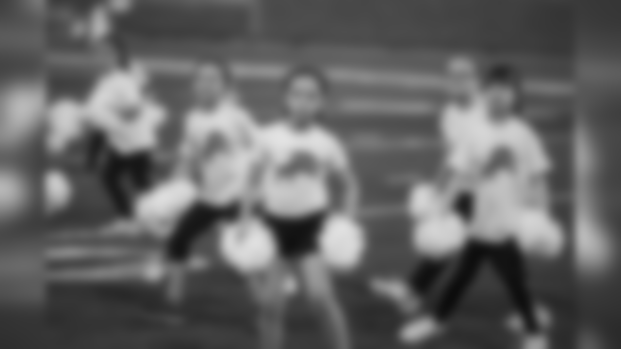 Participants at the 2019 spring junior cheer clinic on Sunday, March 17, 2019 in Detroit.