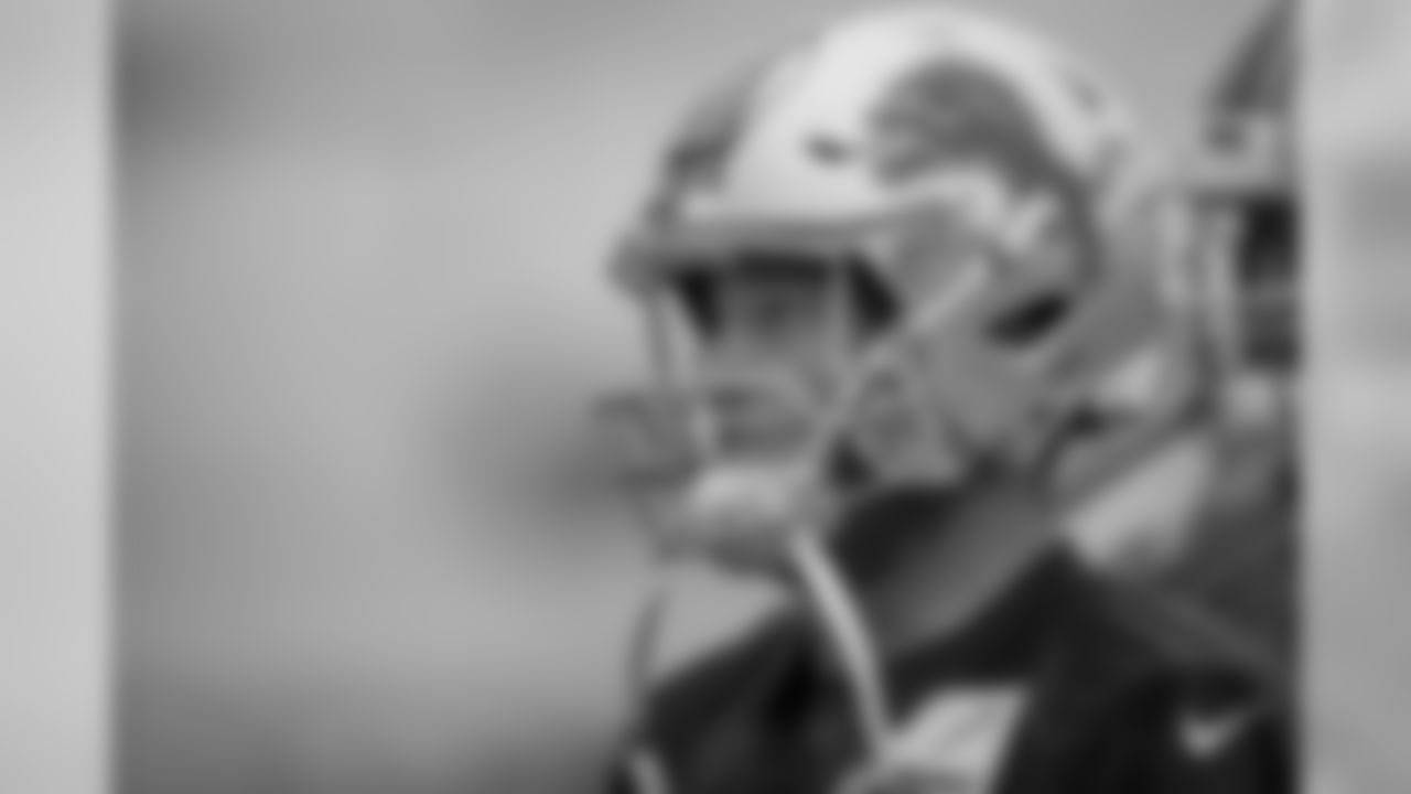 Detroit Lions quarterback Matthew Stafford (9) during training camp practice on Thursday, Aug. 16, 2018 in Allen Park, Mich. (Detroit Lions via AP)