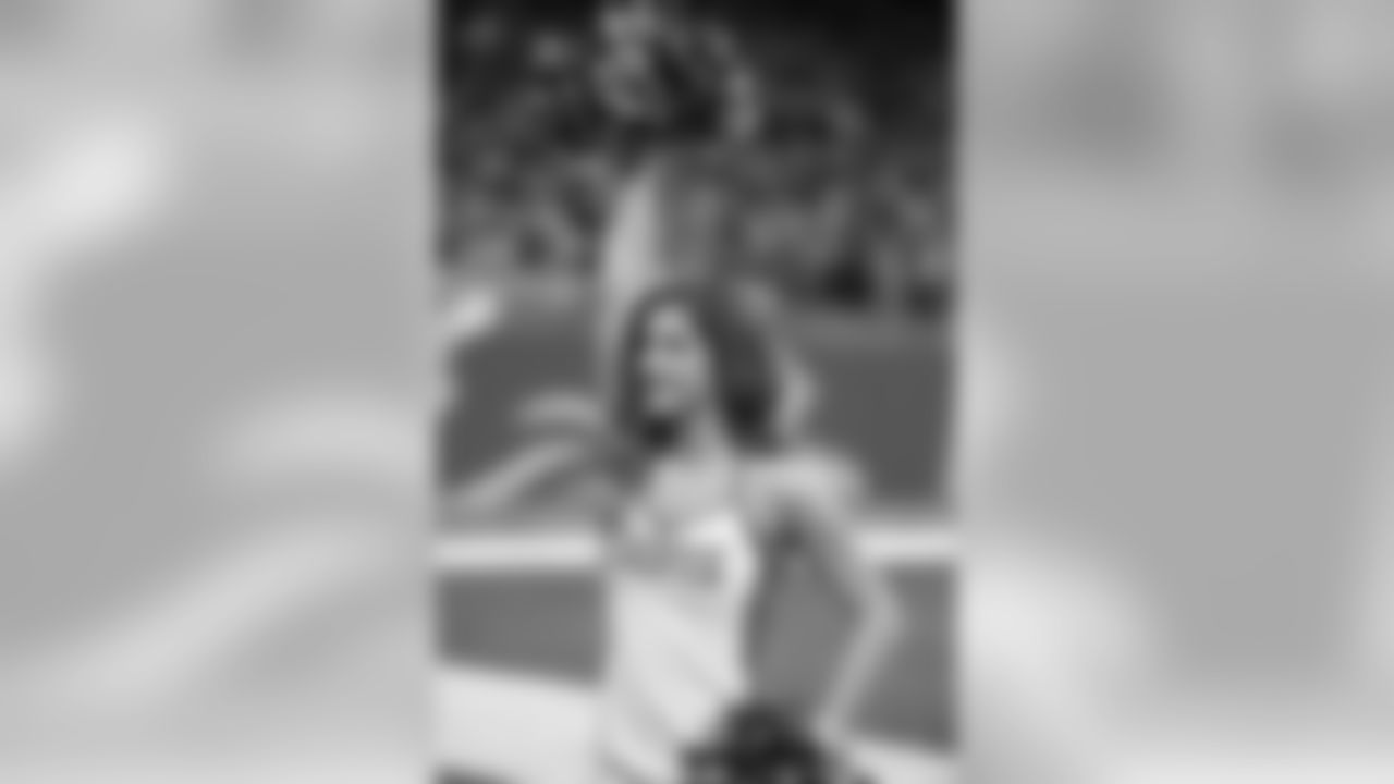 Detroit Lions cheerleaders during a NFL football game against the Carolina Panthers on Sunday, Nov. 18, 2018 in Detroit. (Detroit Lions via AP).